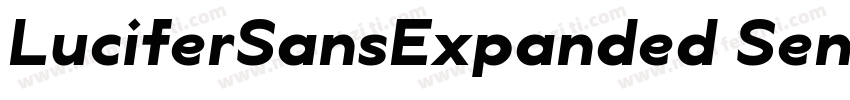 LuciferSansExpanded SemiBold字体转换
